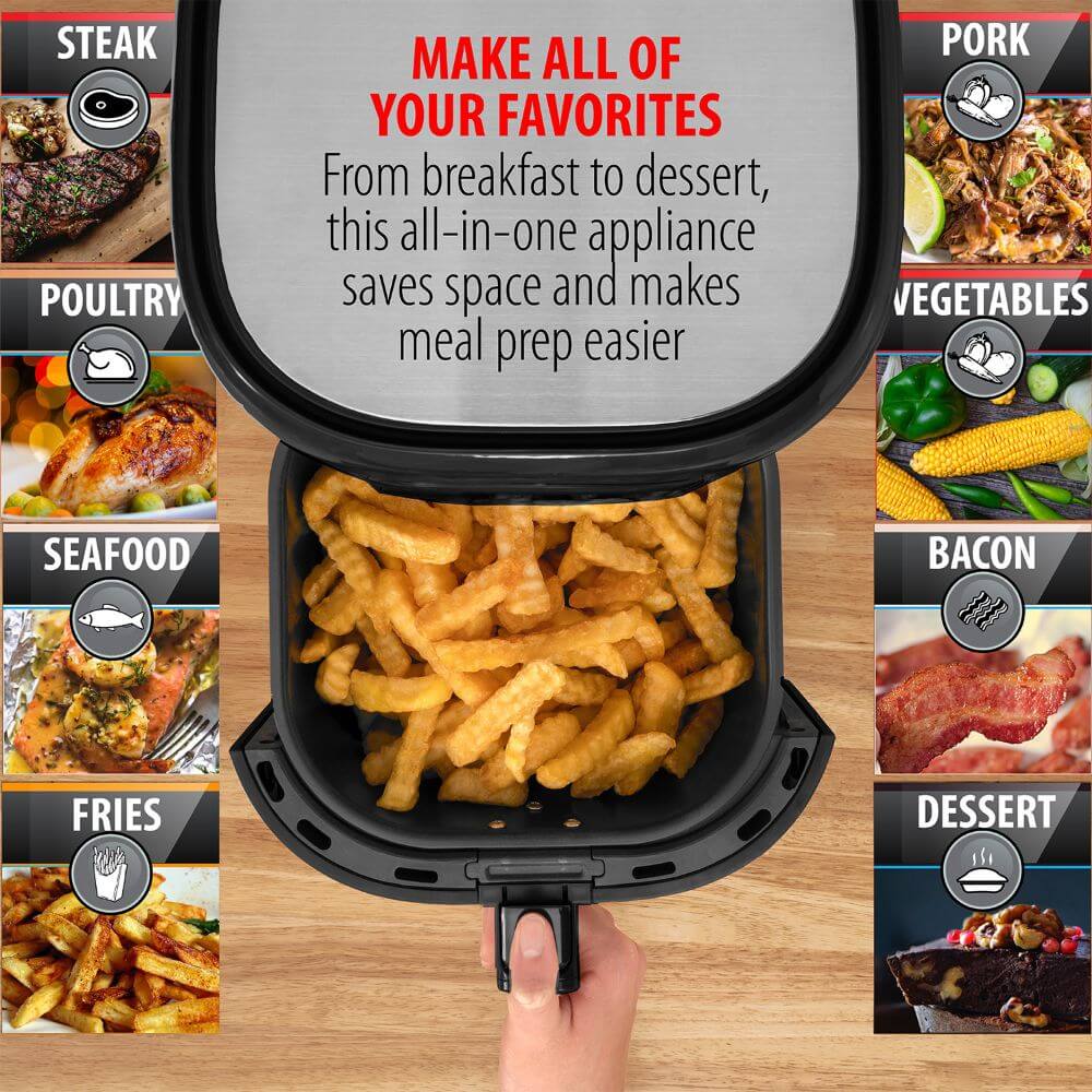 3.7QT Digital Air Fryer Bundle with 12-Piece Knife Set C56546