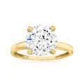 14kt Yellow Gold CZ Solitaire Ring O24214