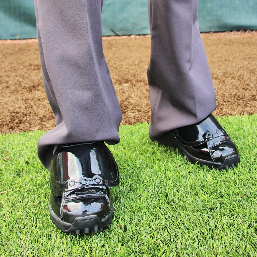 Black Patent Leather Baseball Cleat H54129