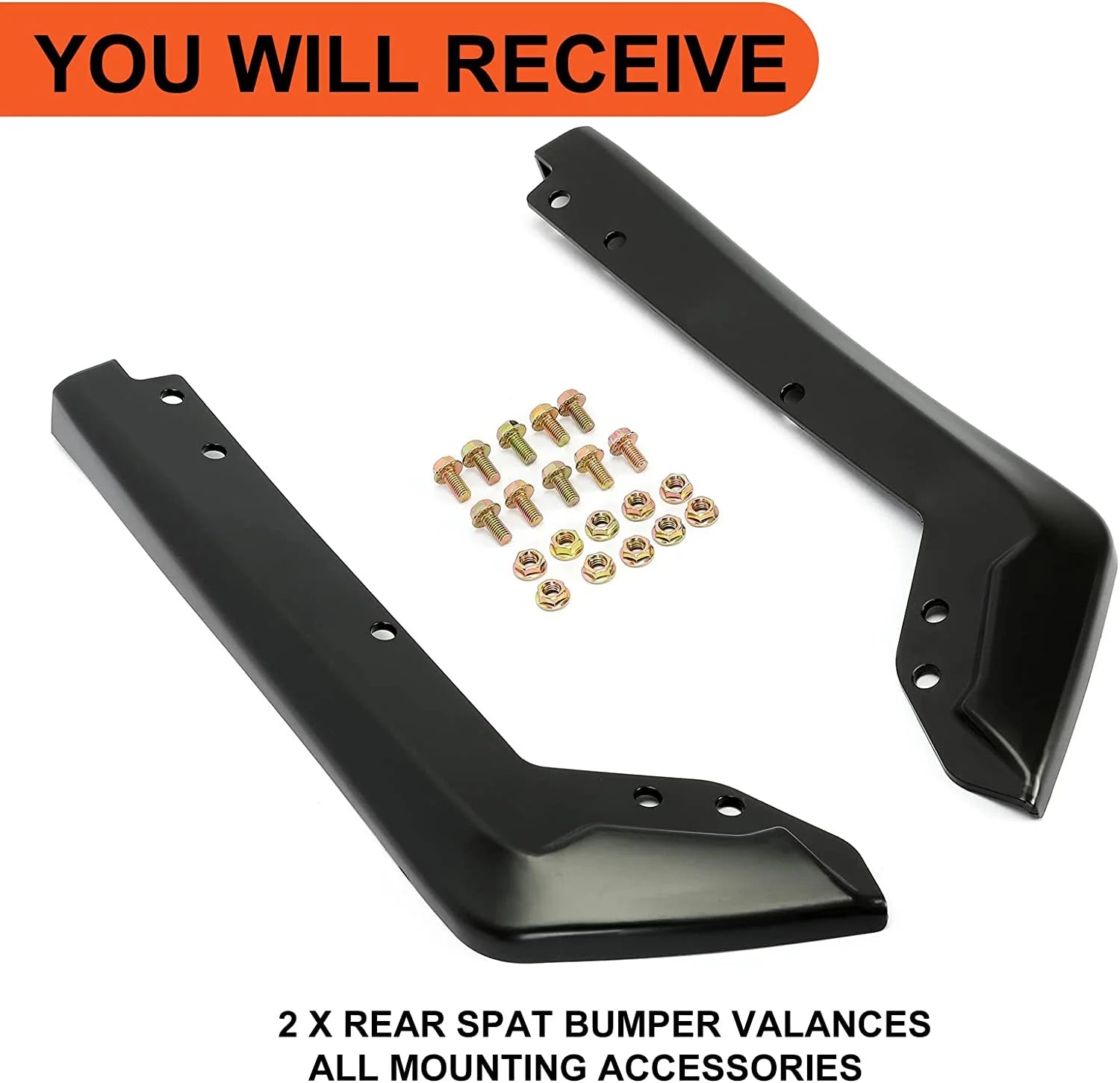 2Pcs Rear Bumper Lip Spoiler Valance Cover G52025