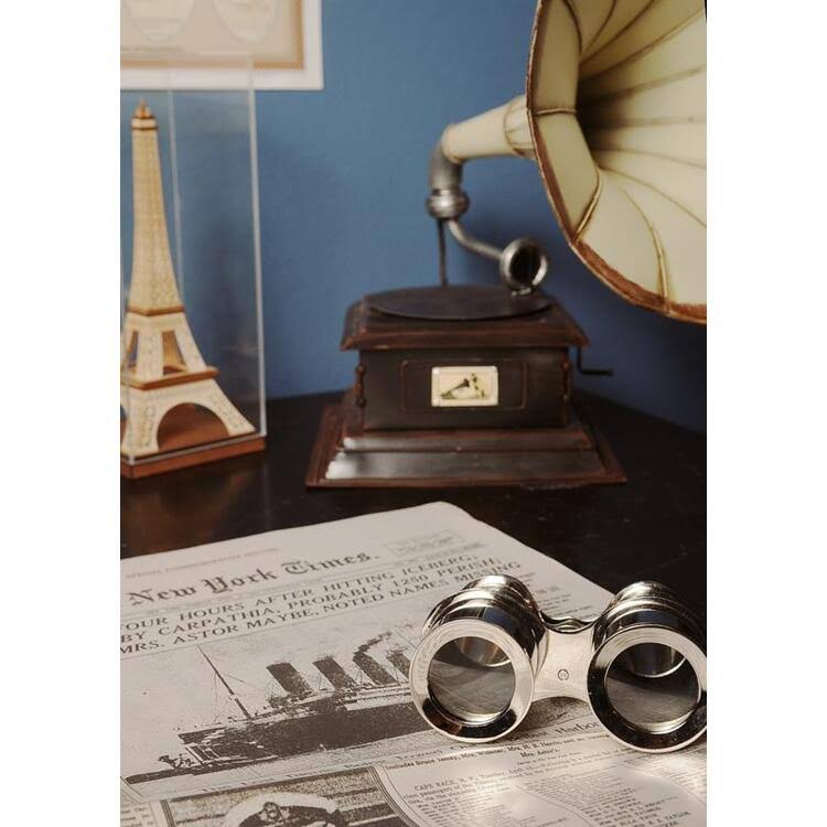 Brass Binocular with Leather Case Q650396
