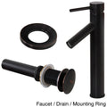 Oil Rubbed Bathroom Vessel Sink Faucet with Pop-Up Drain M6777