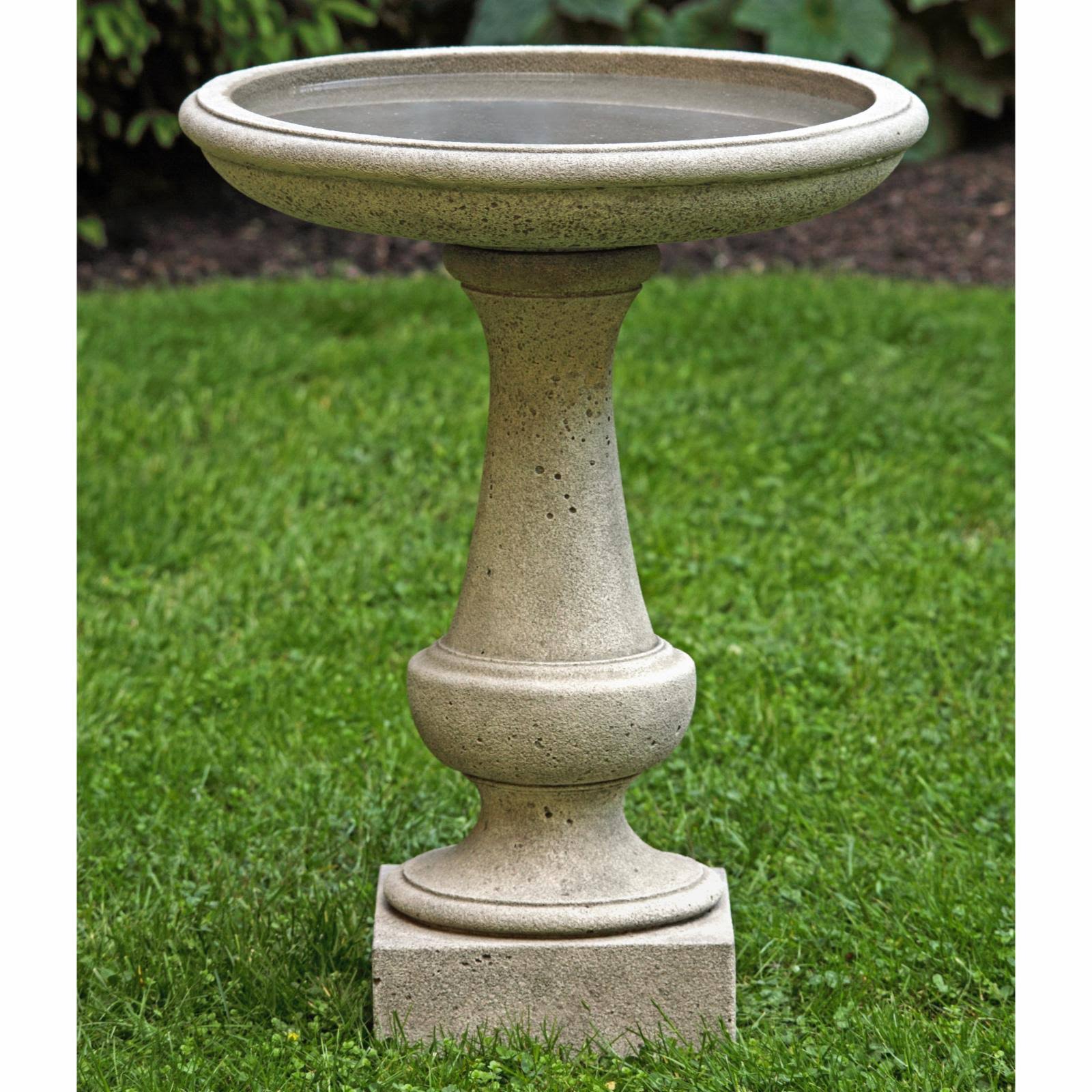 Antique Cast Stone Bird Bath J277432