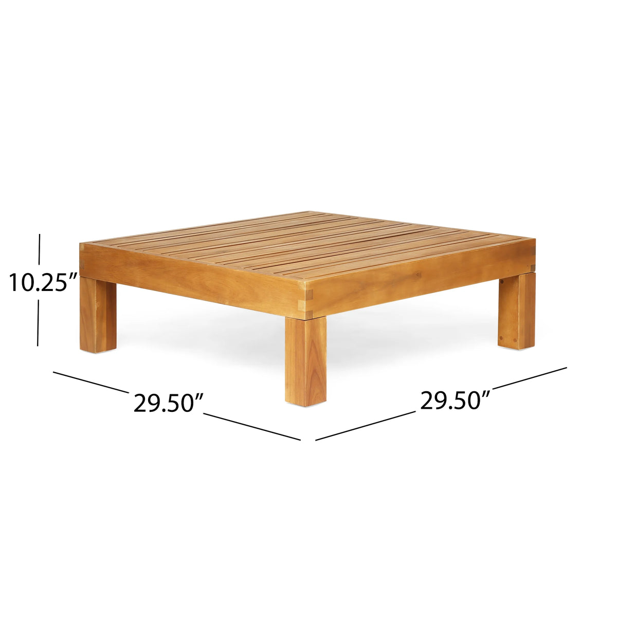 Blue Teak Finish Acacia Wood Sectional Sofa Set X5965