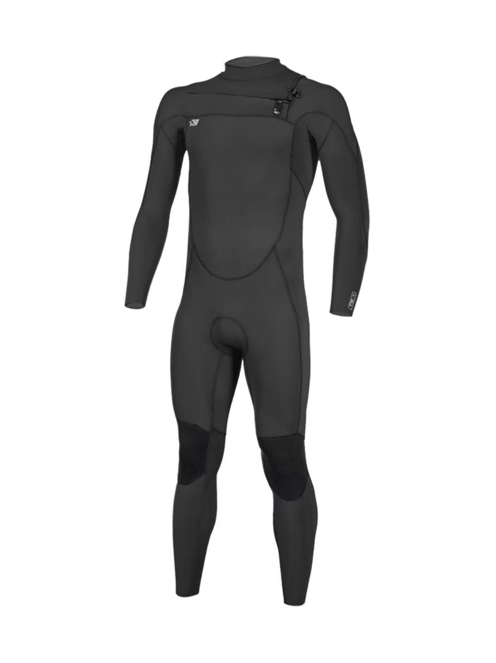 Black Chest Zip Full Wetsuit M486