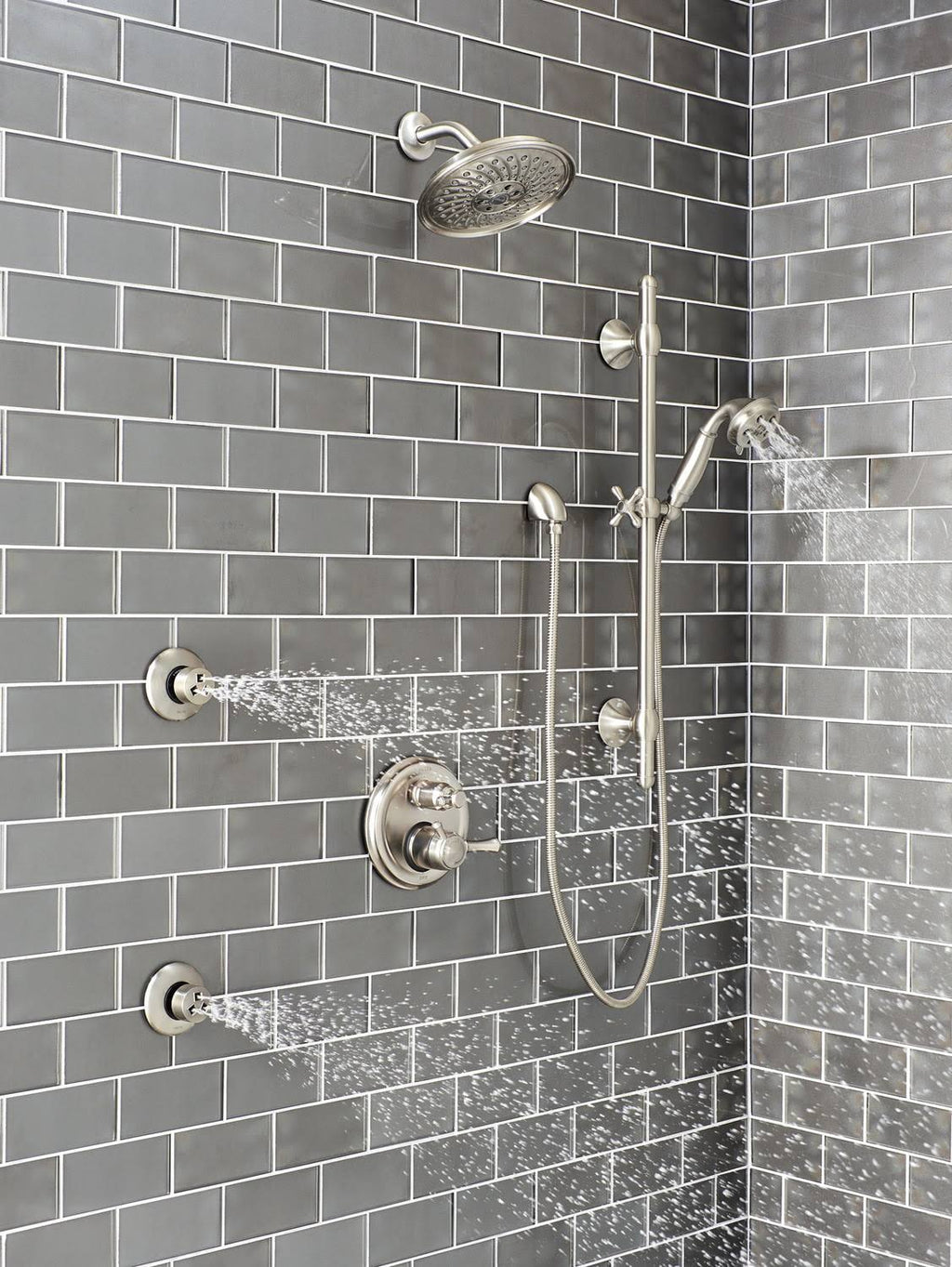 Stainless Raincan Shower Head P9676