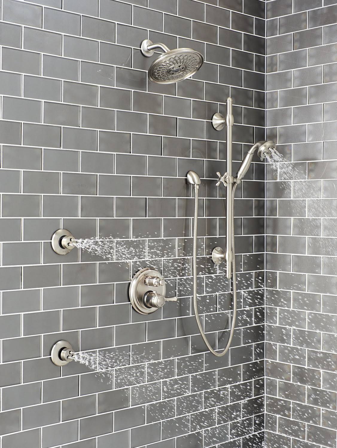 Stainless Raincan Shower Head P9676