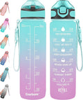 32 oz Water Bottle with Straw and Carrying Strap P22891