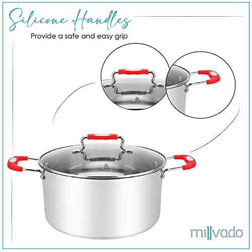 Stainless Steel Casserole Pot, 5 Quart Dutch Oven B653