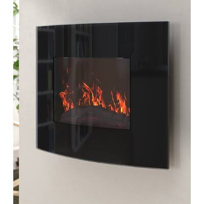 Curved Wall Mounted Electric Fireplace U27126