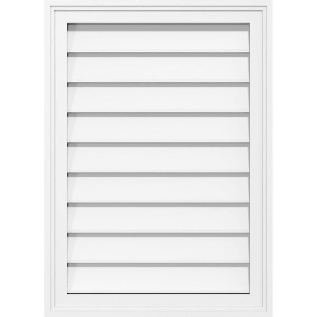 PVC Gable Vent with Brickm L117