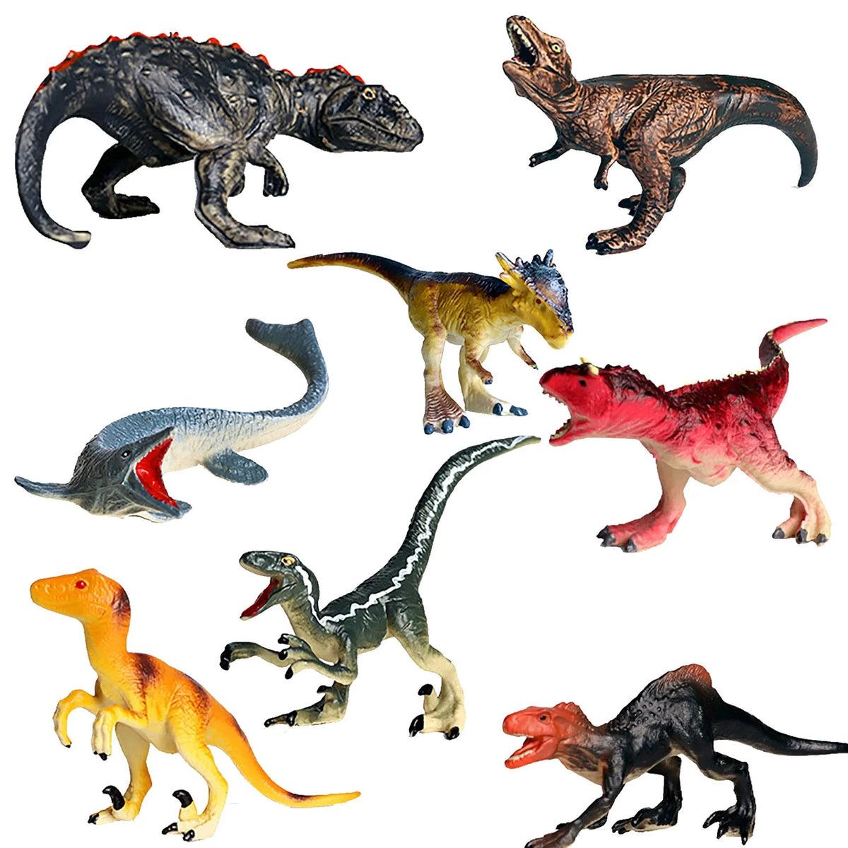 8PCS Simulation Dinosaur Toy S542087