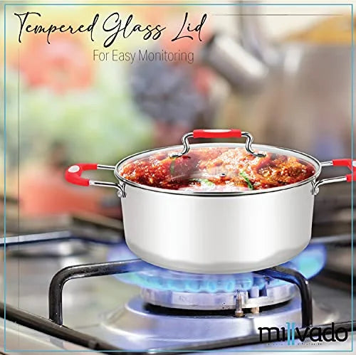 Stainless Steel Casserole Pot, 5 Quart Dutch Oven B653