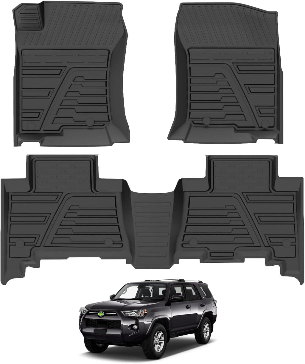 Custom Fit All-Weather TPE Floor Mat Liners Front & Rear Row Full Set S276271