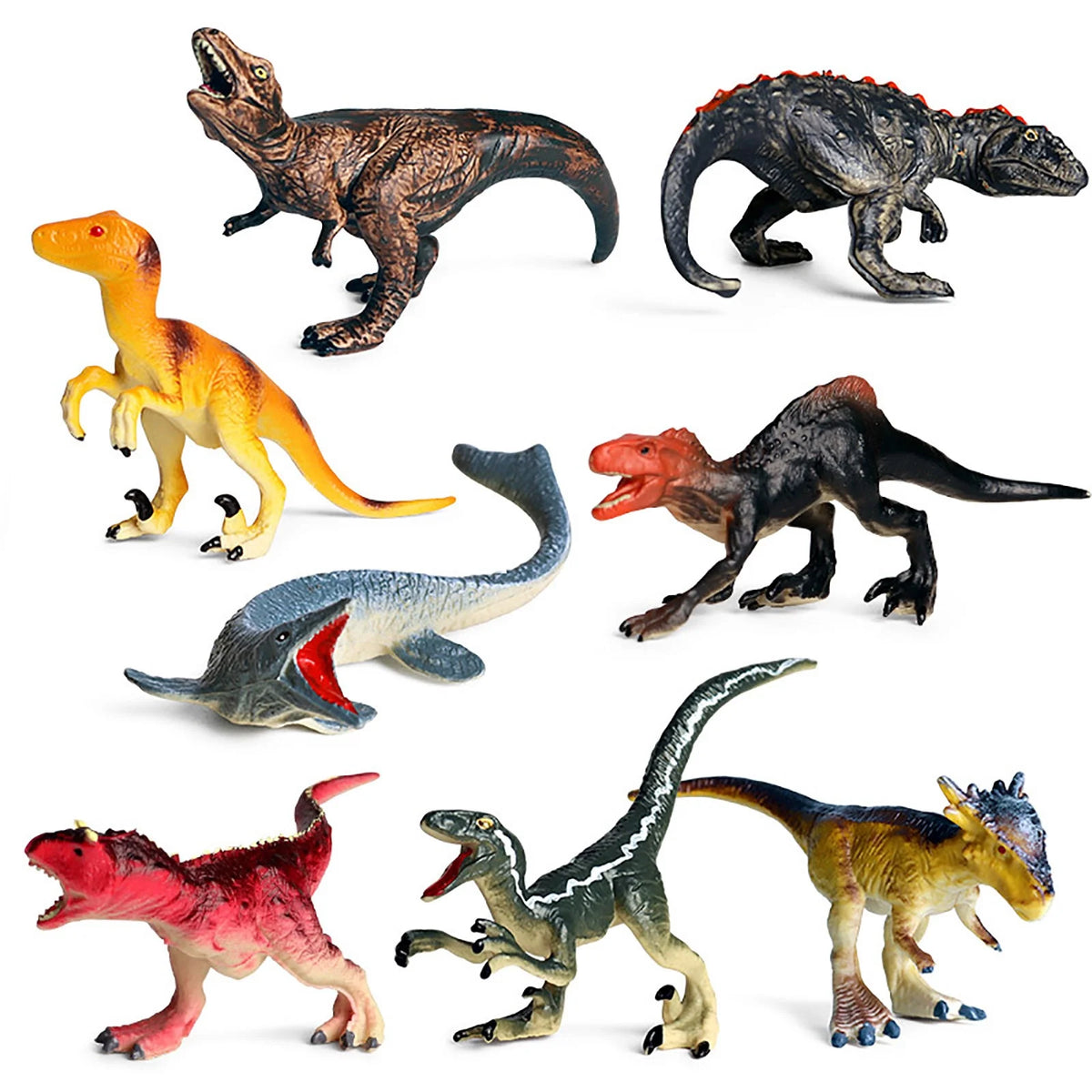 8PCS Simulation Dinosaur Toy S542087