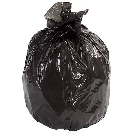 Trash Bags Black 1.1mil 250 Per Case T4892
