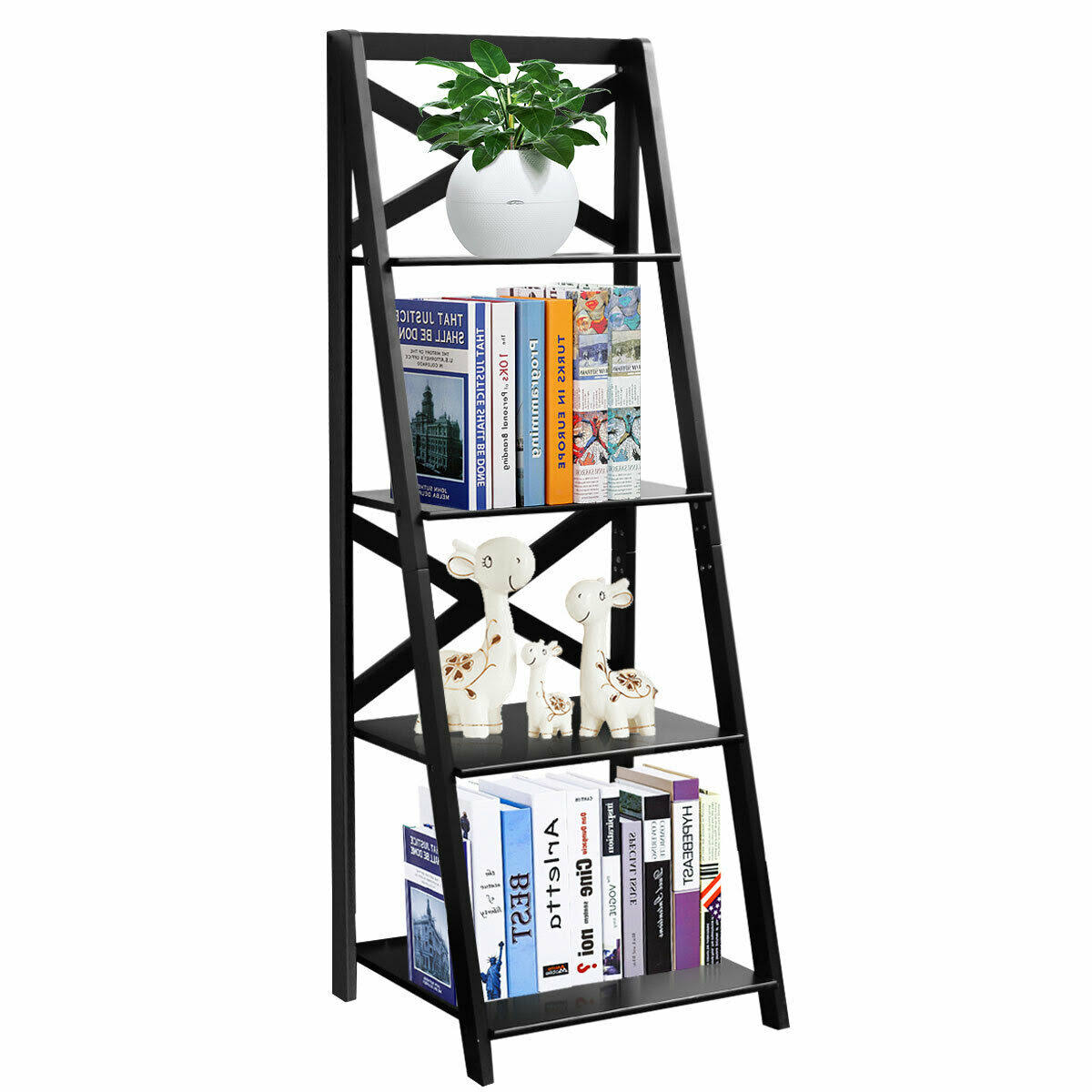 4-Tier Ladder Shelf Bookcase Z53983