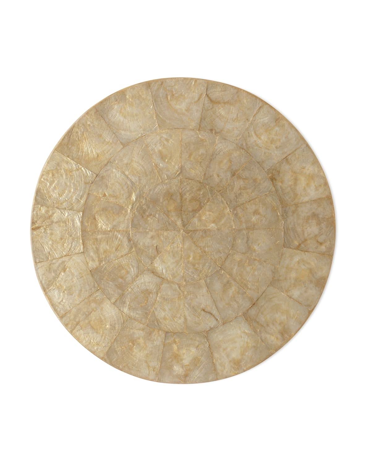 Champagne Round Capiz Placemat T141669