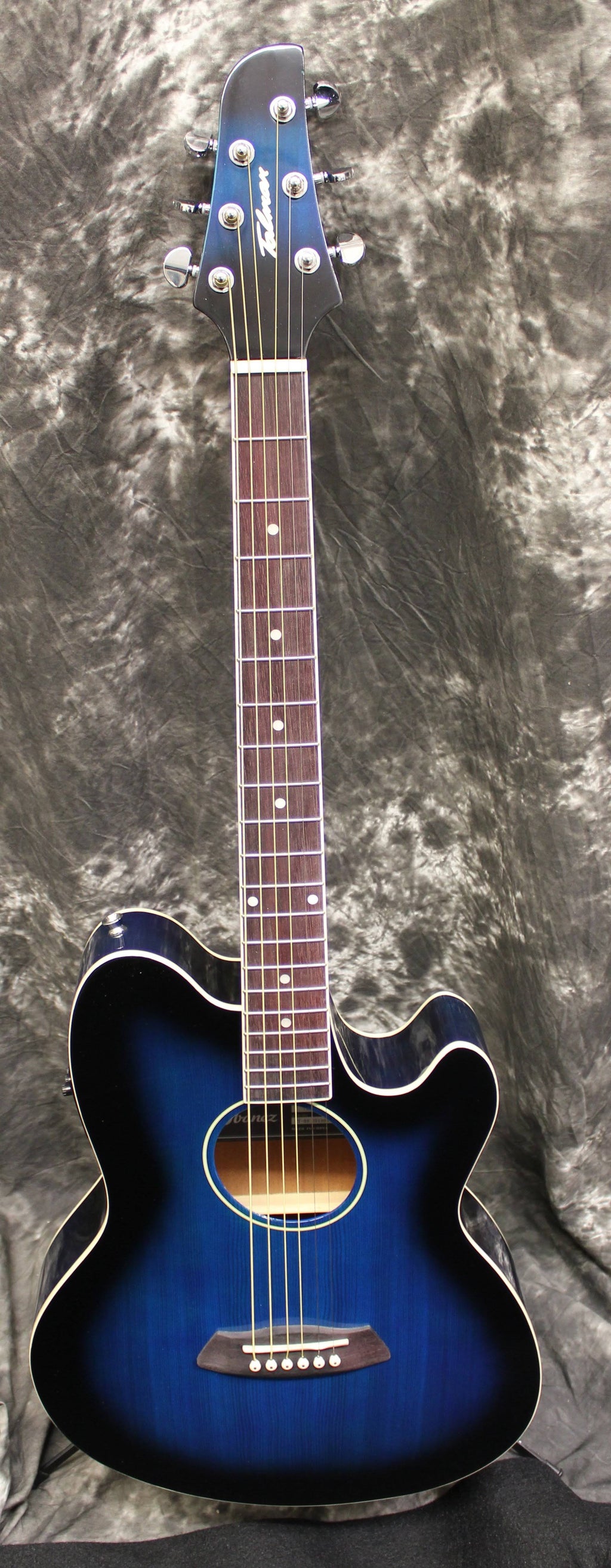 Transparent Blue Sunburst Acoustic Electric Guitar S260488