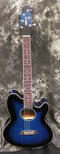 Transparent Blue Sunburst Acoustic Electric Guitar S260488