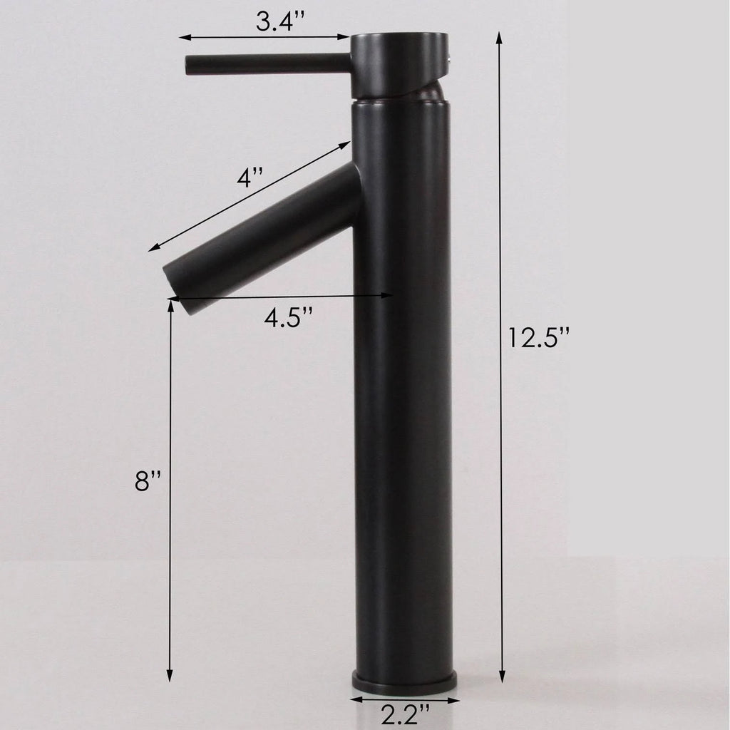 Oil Rubbed Bathroom Vessel Sink Faucet with Pop-Up Drain M6777