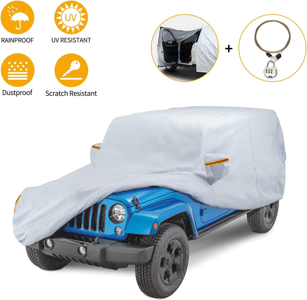 Waterproof Car Cover for Jeep Wrangler JK J48558