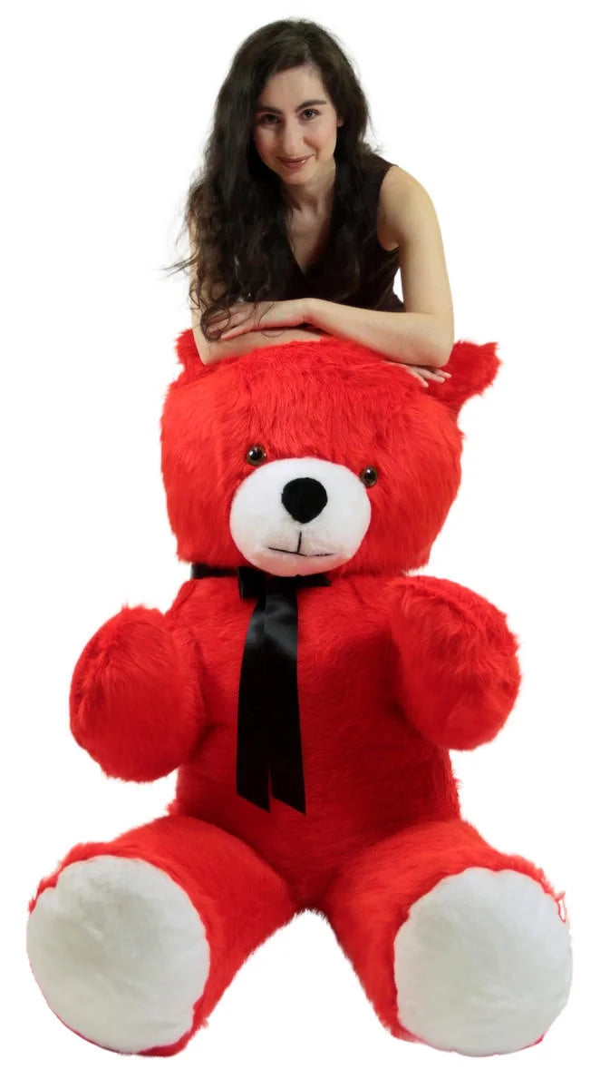 Giant 6 Foot Red Teddy Bear 72 Inches Soft V6809