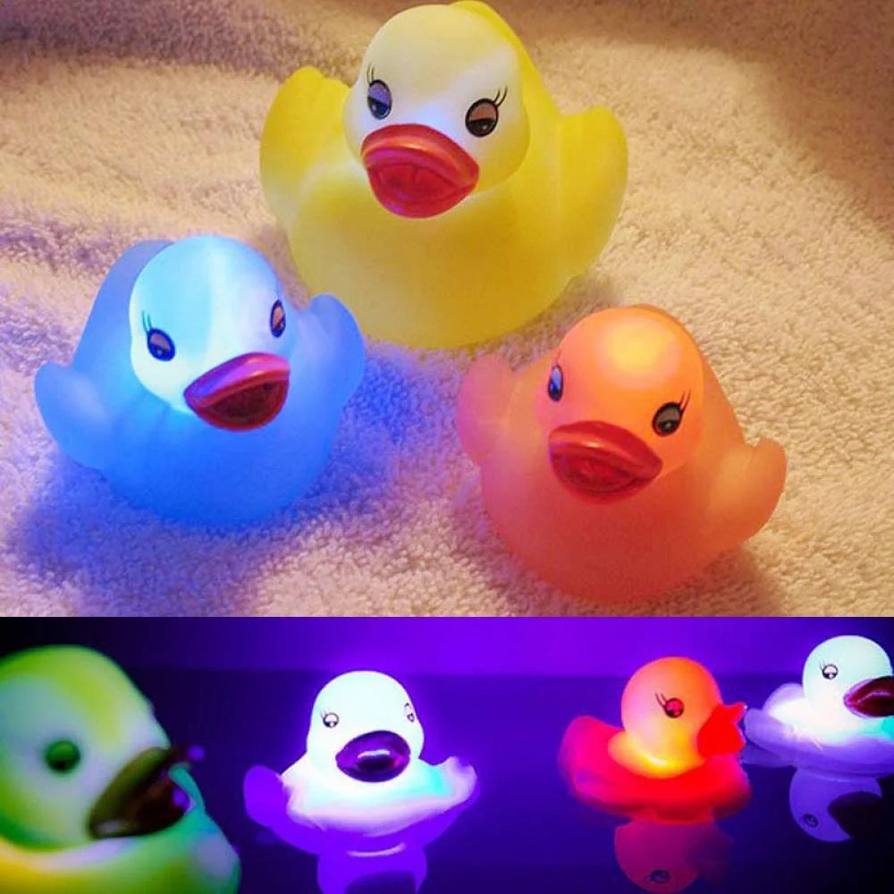 3Pcs Rubber Ducky Bath Toys K964