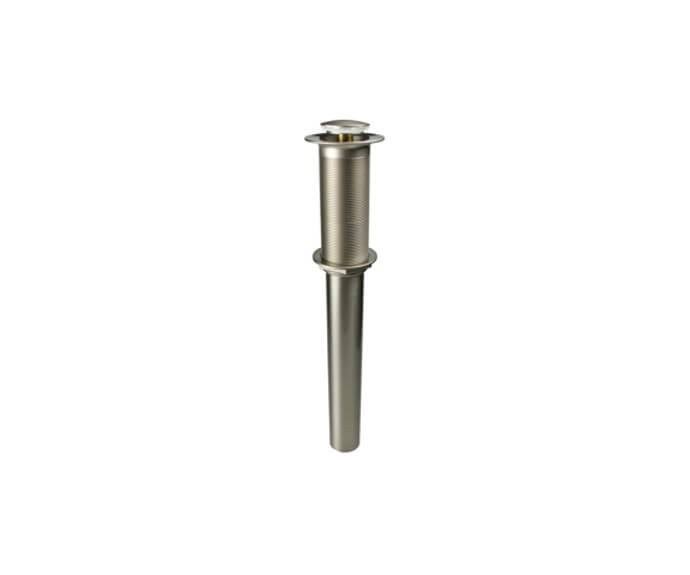 Satin Brass Round Lavatory Drain Without Overflow W5607