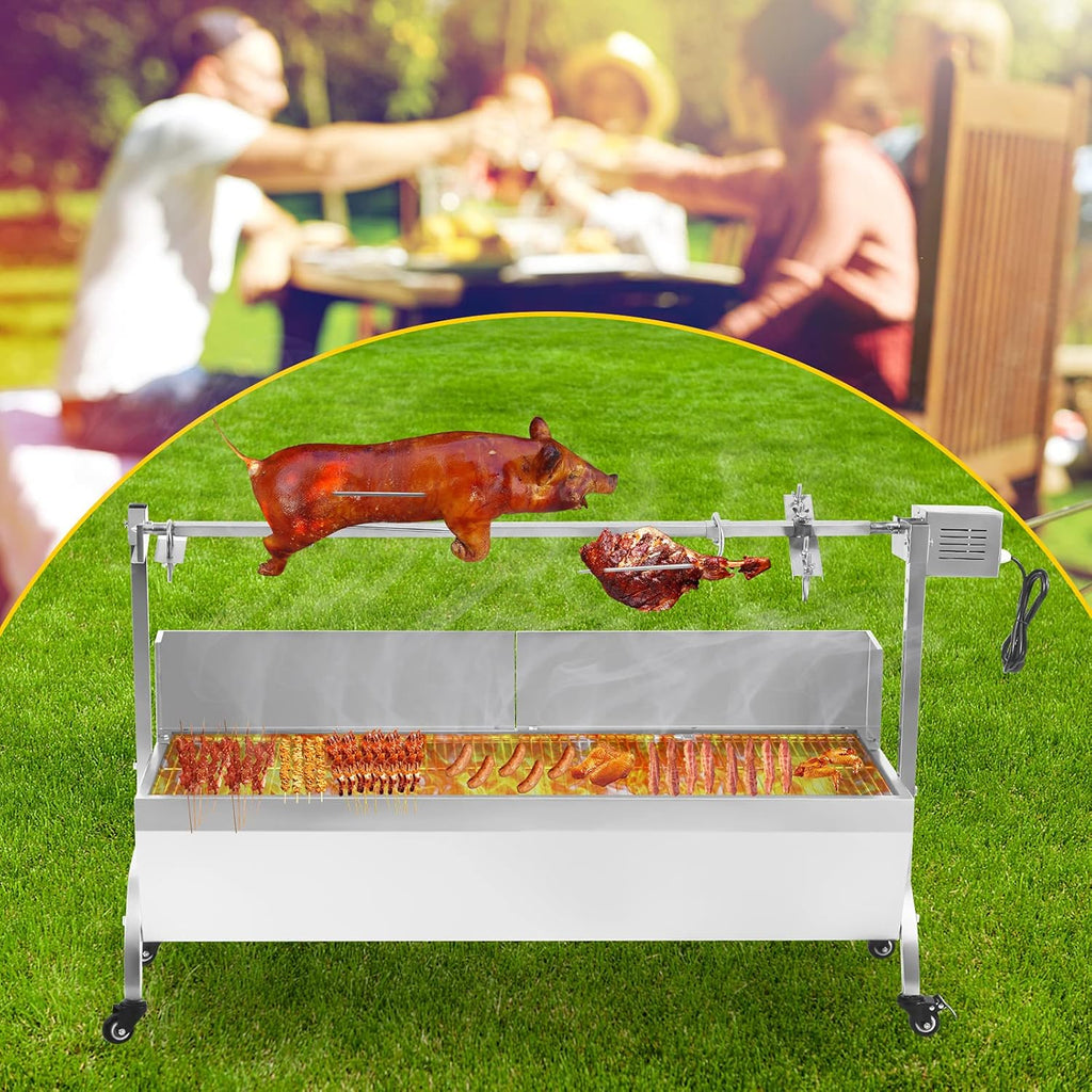 Stainless Steel Rotisserie Grill for Pig Chicken Lamb B496