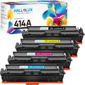 Compatible Toner Cartridge for HP 414A 414X Printer (Black Cyan Magenta Yellow, 4 Pack) S496