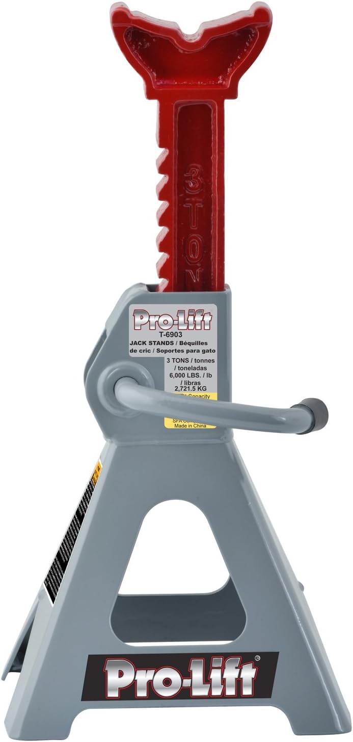 Grey Jack Stand 3 Ton Capacity Pack of 2 O19878