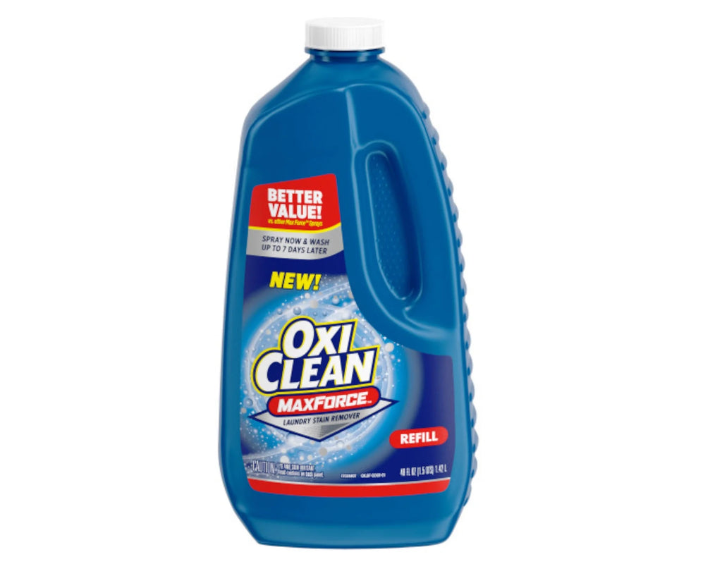 Laundry Stain Remover Spray, 12 fl oz + 48 Fl Oz Refill Bottle Kit X3697