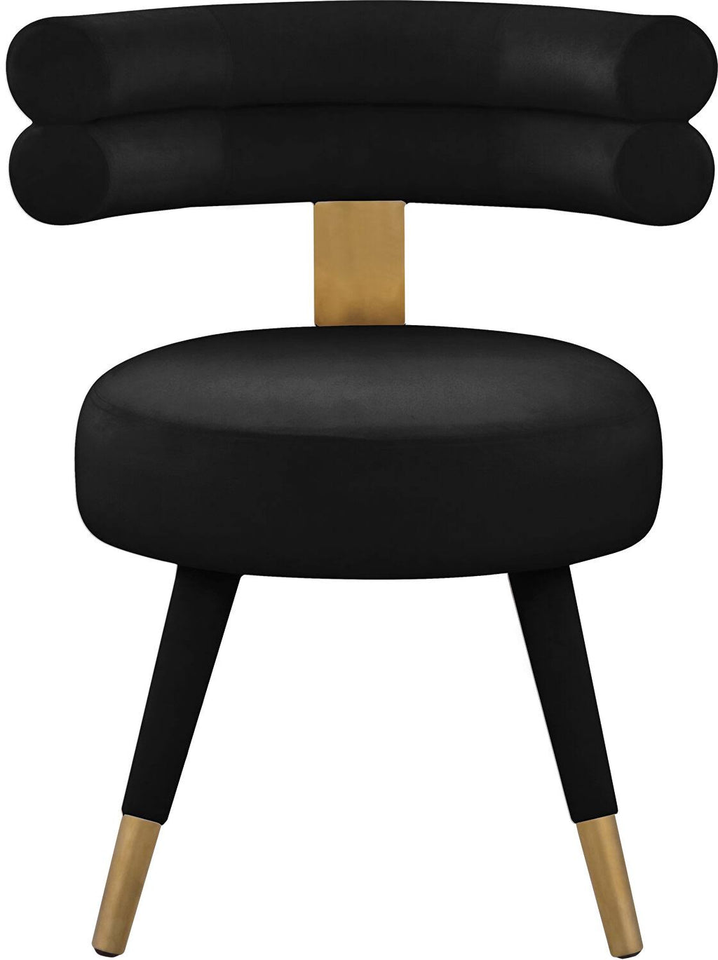 Black Velvet Dining Chair (Set of 2) J351088