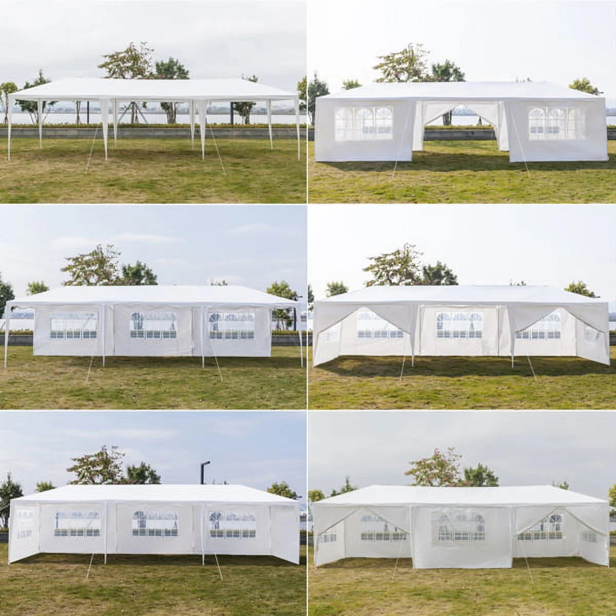 10'x30' Outdoor Canopy Tent with 8 Removable Sidewalls Q502