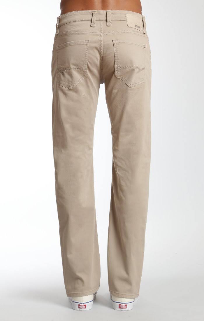 Beige Twill Relaxed Straight Pant P792411