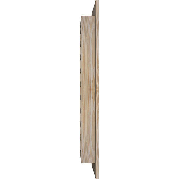 18-in W x 26-in H Vertical Gable Vent Unfinished Smooth Pine Q77321