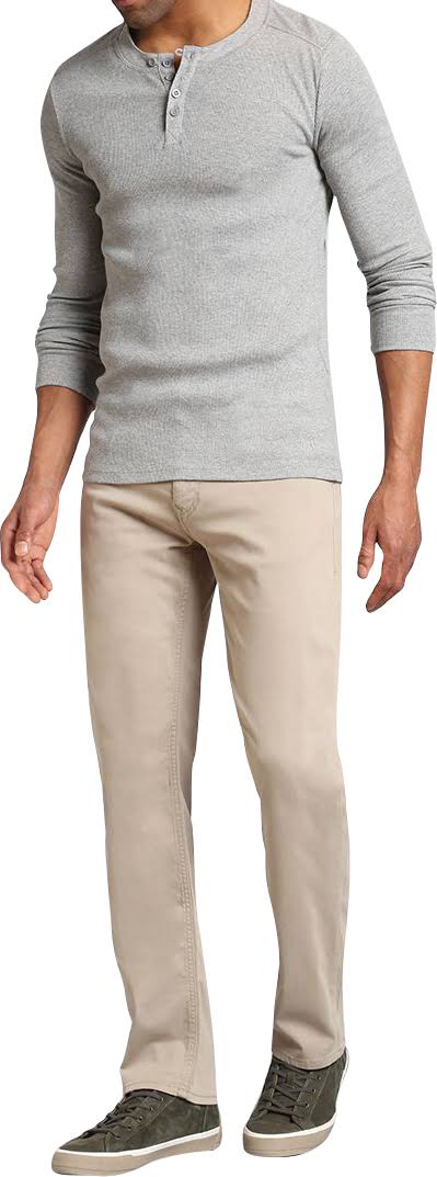 Beige Twill Relaxed Straight Pant P792411