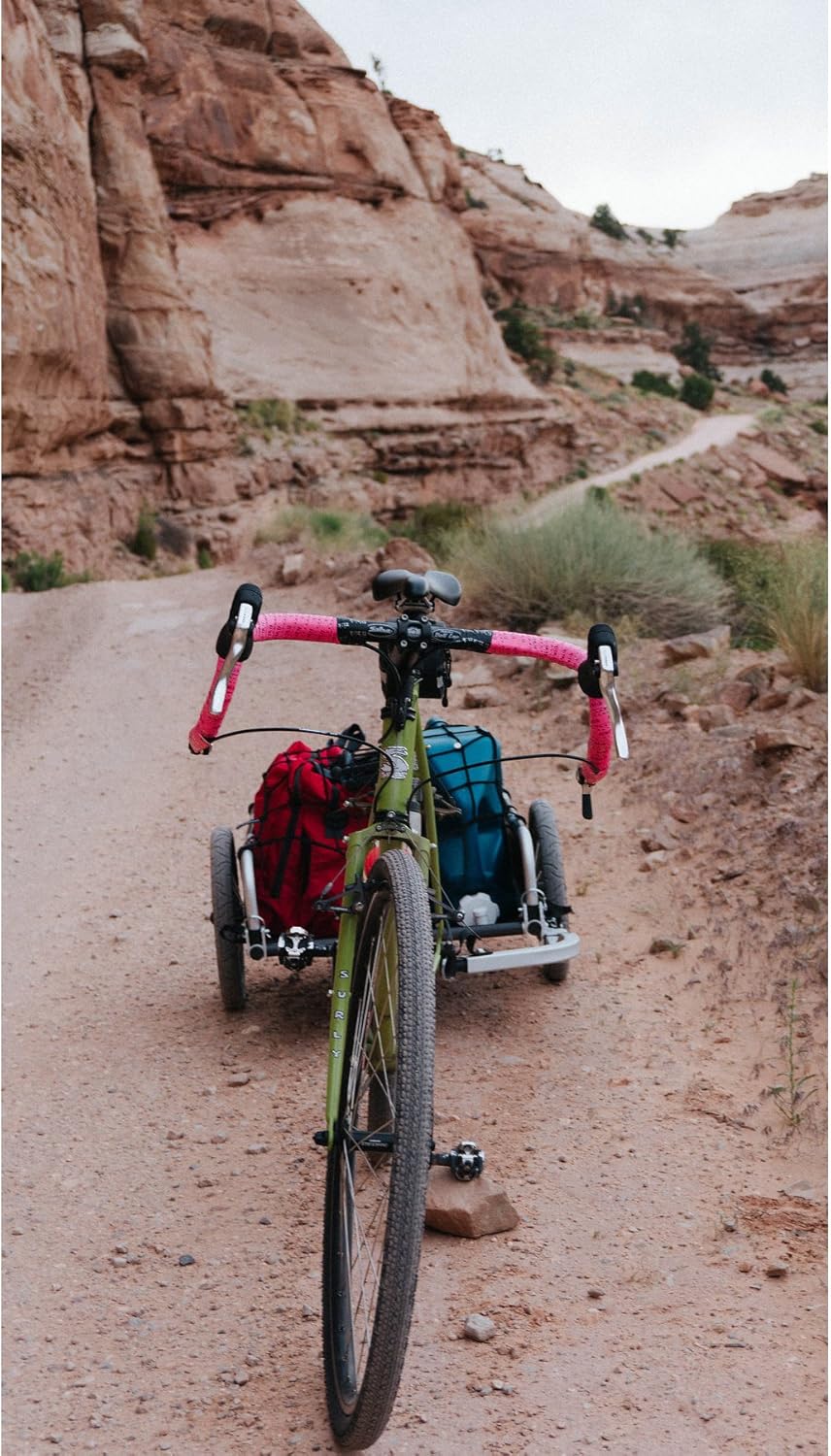 Black Aluminum Utility Cargo Bike Trailer M904