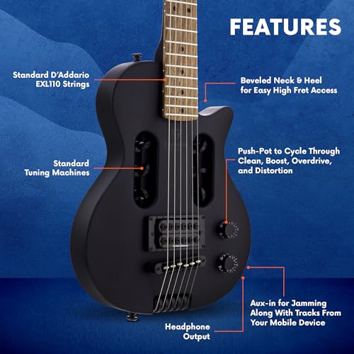 Black Matte Solid-Body Electric Guitar G486082