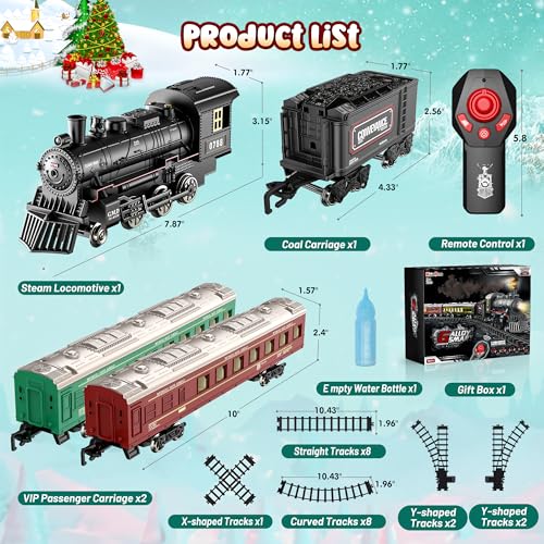 Remote Control Train Set with Track and Carriages V4313