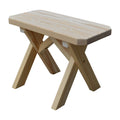 Unfinished Pressure Treated Pine Crossleg Bench V65571