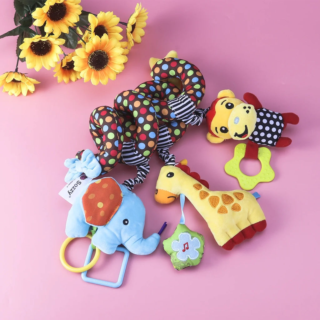 Infant Baby Activity Spiral Bed & Stroller Toy Plush Toy Y84190