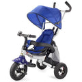 Blue 4-in-1 Kids Baby Stroller Tricycle Bike with Canopy Bag A92758