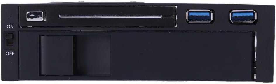 Dual Bay 3.5 + 2.5 Inch SATA III Hard Drive SSD Tray Caddy Internal Mobile Rack Enclosure Docking Station with USB 3.0 Port Hot Swap Pack of 2 O74128