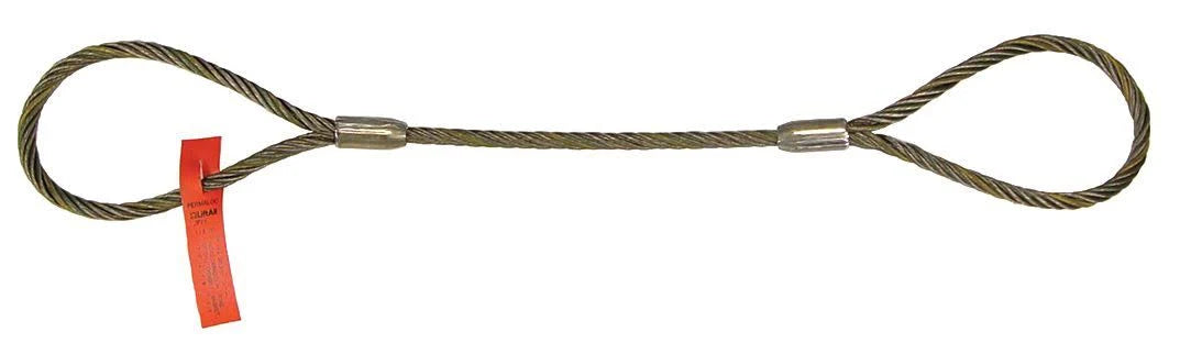 Wire Rope Sling, 4 ft L, Vert Cap 19600 lb I27377