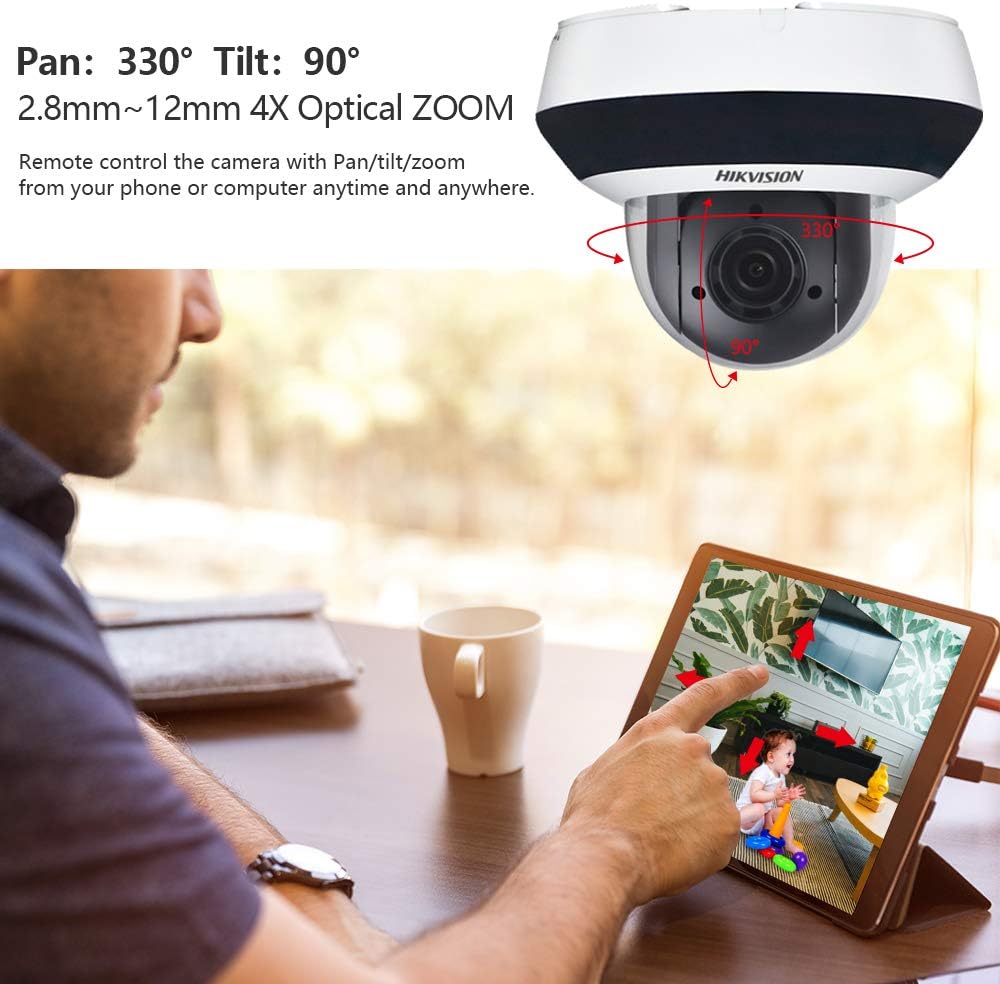 4MP POE Mini PTZ IP Camera with 4X Optical Zoom and Smart IR Night Vision H68092