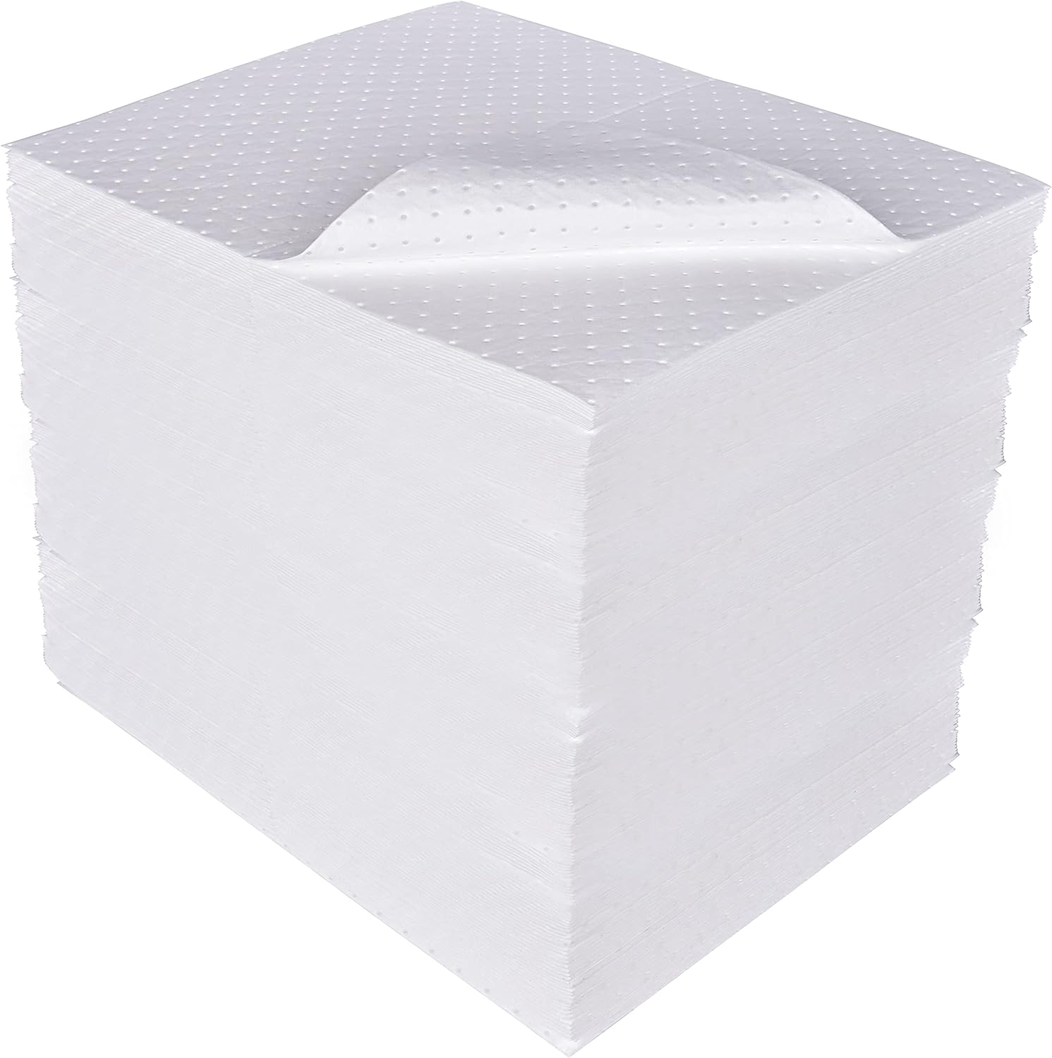 100 Piece Universal Absorbent Mat Pads, 20" x 15", Gray, Pack of 2 W870367