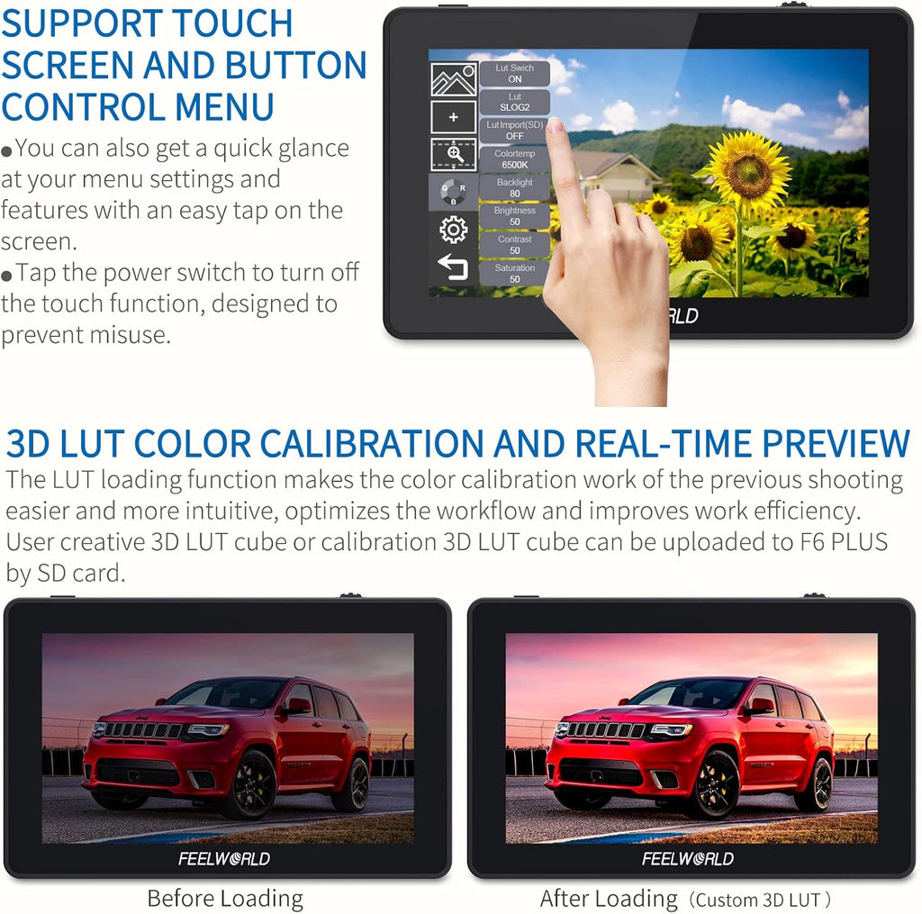 5.5 Inch 4K HDMI Input Output Touch Screen Camera Monitor R65905