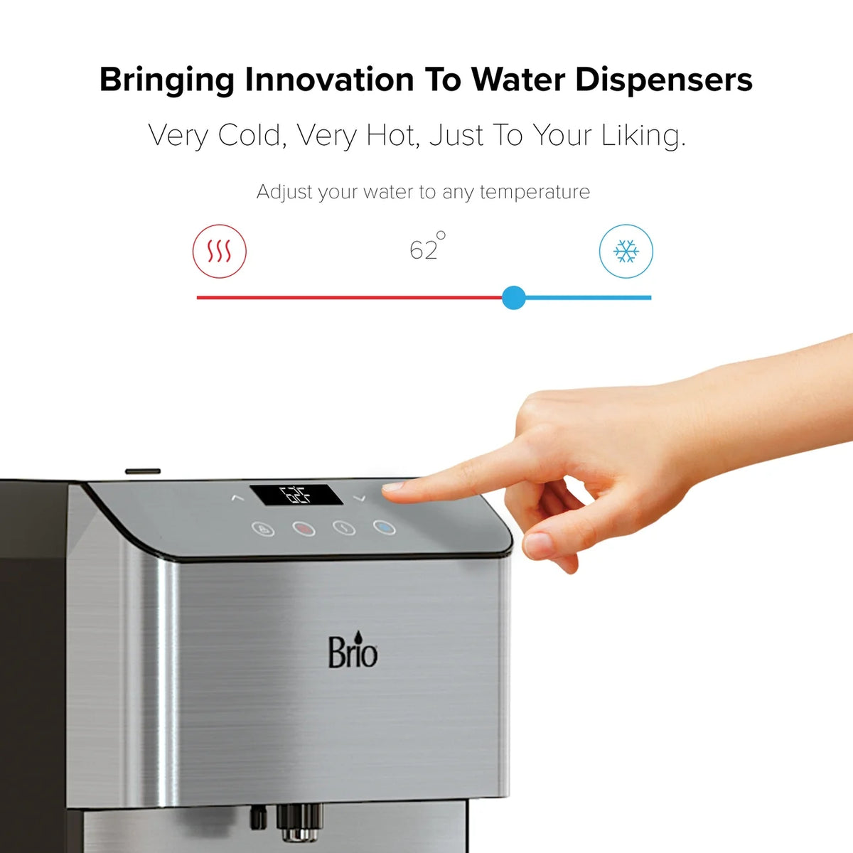 Countertop 3-Stage Water Cooler Dispenser, Height 19.3" F94691